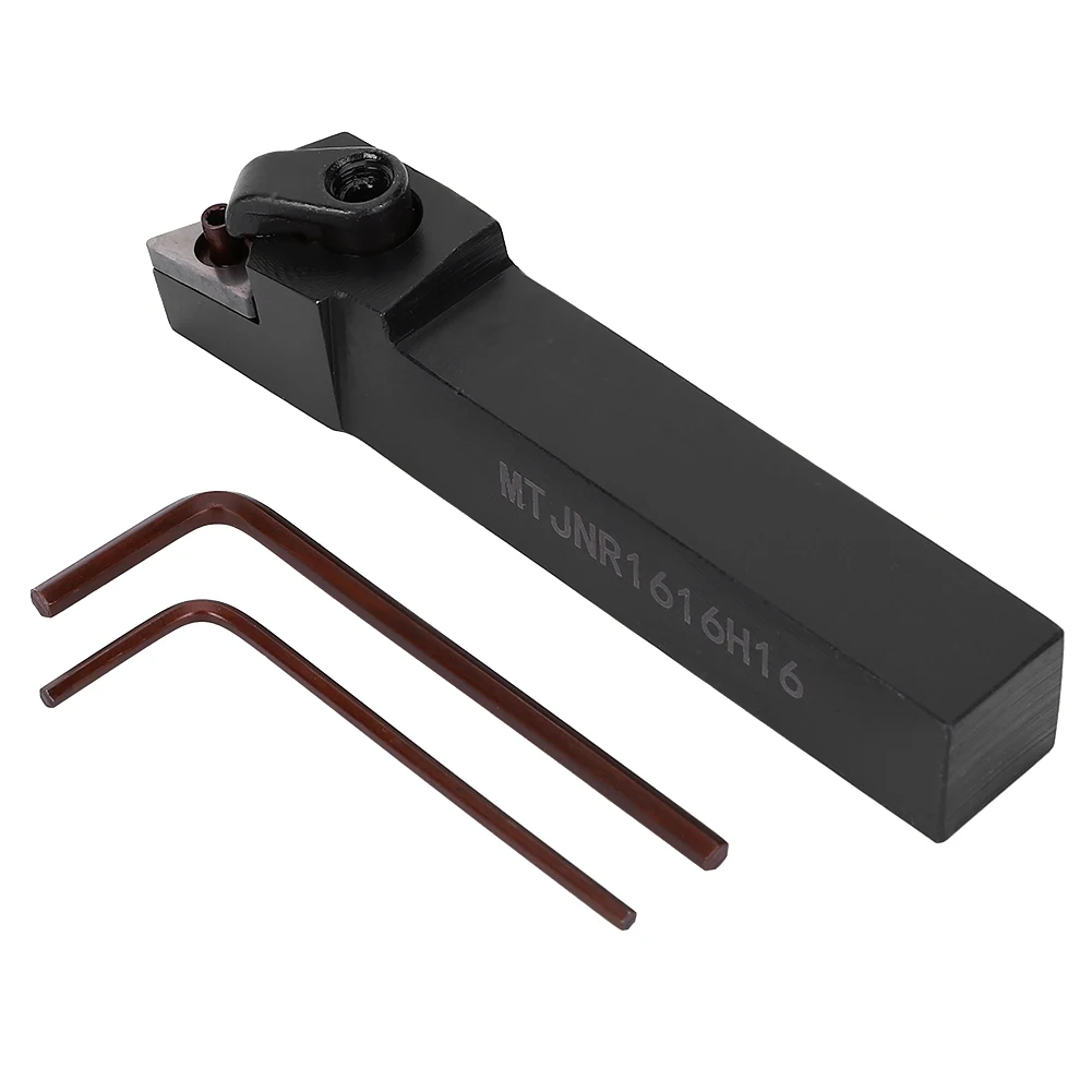 

External Tool Holder Turning Tool Holder MTJNL1616H16 Stainless Steel External Round Lathe Bar with 2 Wrench Turning Tool Holder