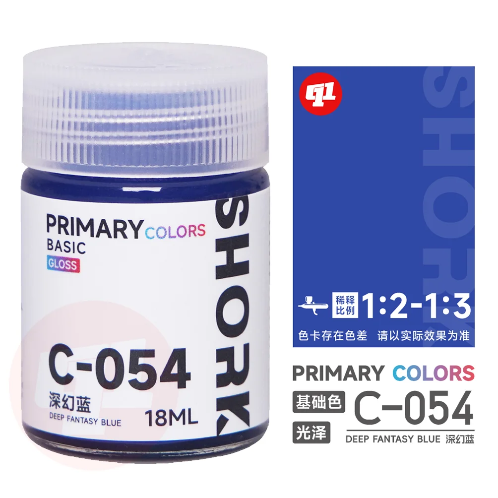 الطلاء القائم على الزيت SHORK قطع ونحت C اللون الأساسي نموذج 051 ~ 101 GK نموذج عسكري أدوات ملحقات الشكل هواية