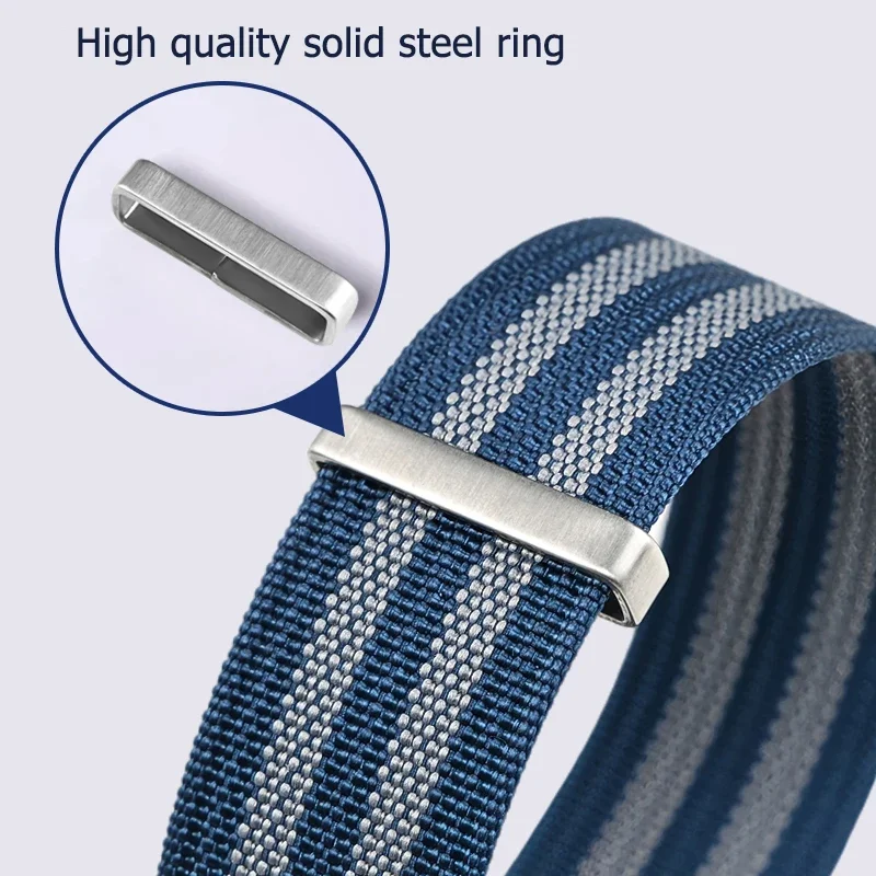 Полосатый ребристый нейлоновый ремешок 20 мм 22 мм, мужской спортивный сменный браслет, ремешок для часов Seiko, аксессуары для часов Omega Seamaster