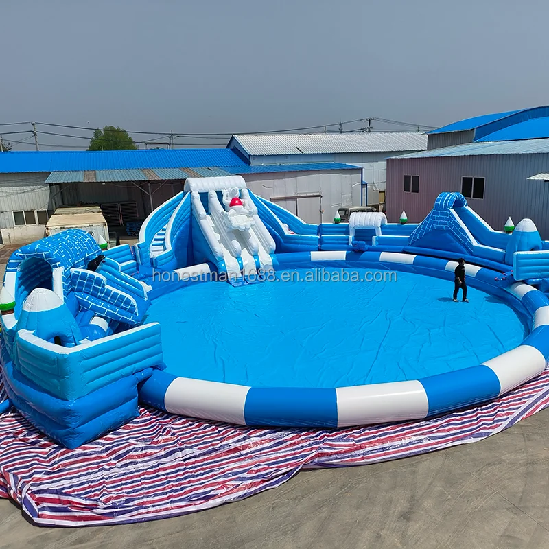 Indoor Inflatable Pool Water Park Equipment Playground Water Park Slides and Rides Amusement Park Equipmentpromote sales