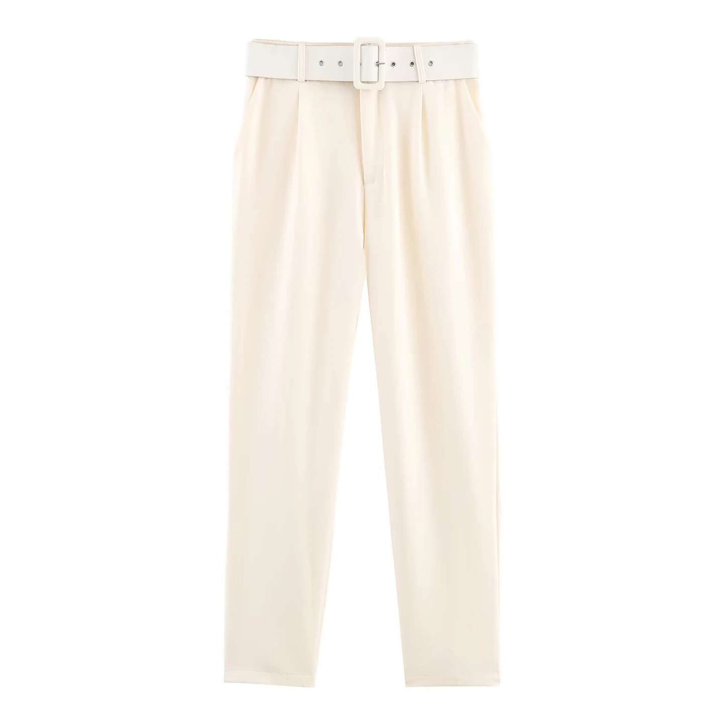 Pantaloni casual a gamba dritta a vita alta Cintura bicolore da donna pronta da indossare Autunno 2025 Z Brand Ladies Premium