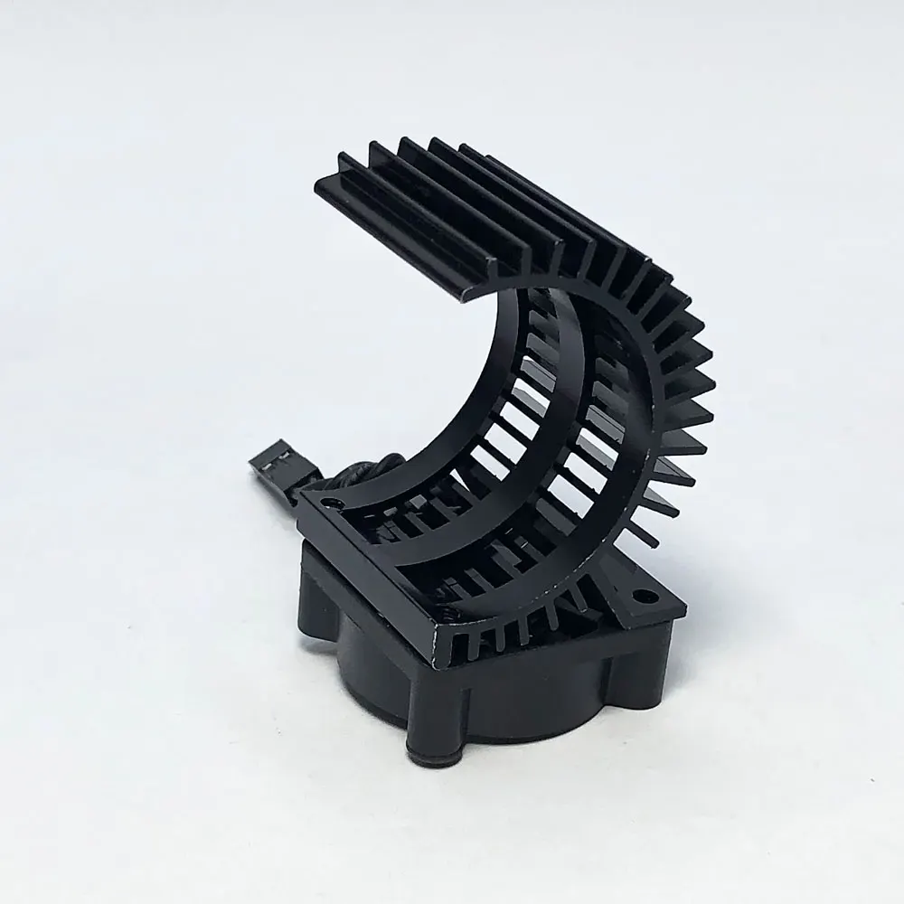 YSIDO couvercle de ventilateur de refroidissement pour dissipateur thermique pour voiture RC 540 550 3650 3660 3665 moteur électrique sans balais Wltoys 124017 124016   Pièces de modèle de voiture