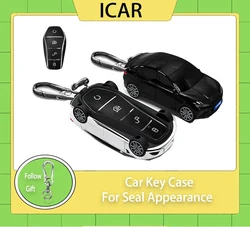 For Seal Models for BYD Atto 3 Han EV Dolphin Song PRO Max Tang DM Yuan Dolphin E2 Qin PLUS Smart Remote Car Key Cover Keychain