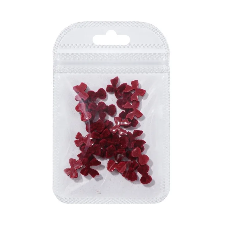 30 pçs design misto reunindo laço arte do prego encantos bowknot acessórios para manicure decoração inverno unhas decoração suprimentos ferramenta