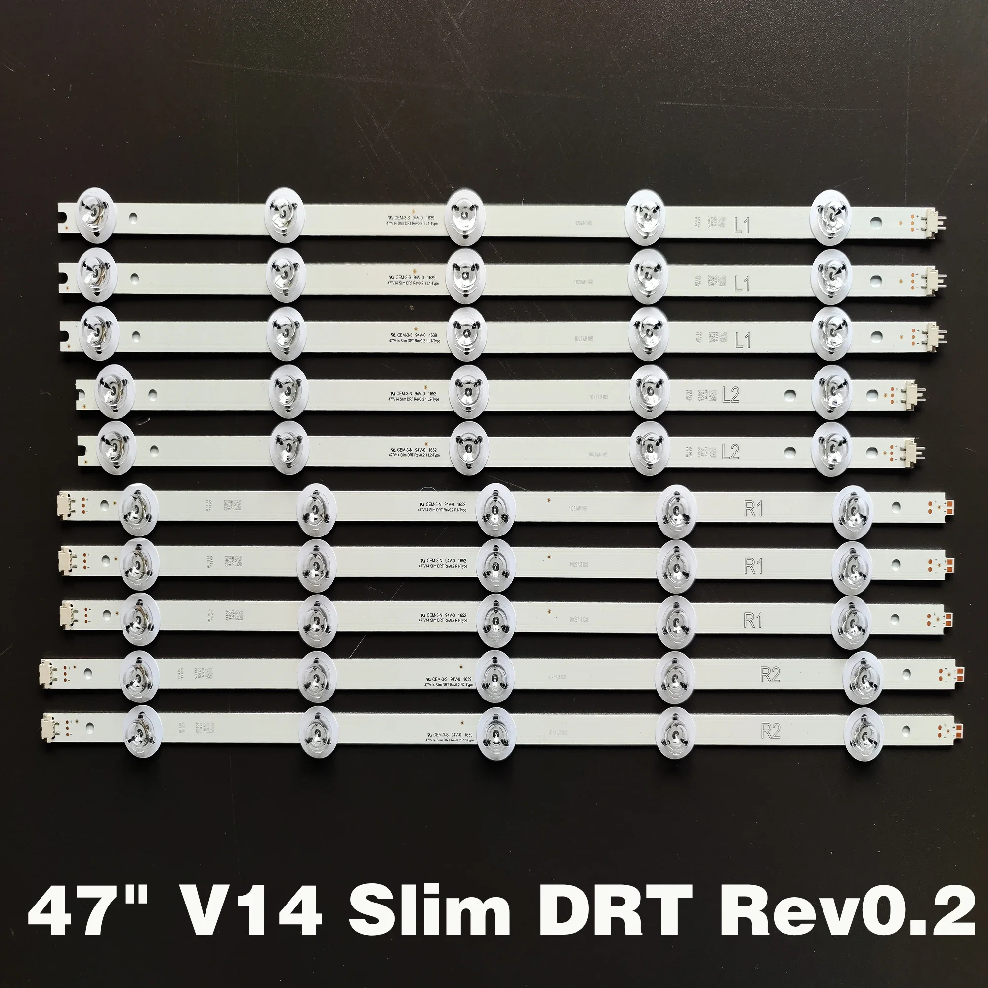 

LED BackLight Strip For 47ASM651 47AS650B 47AS740E 47AS740B 47ASW654 47ASW754 TH-47AS670H 6916L-1813A 6916L-1814A
