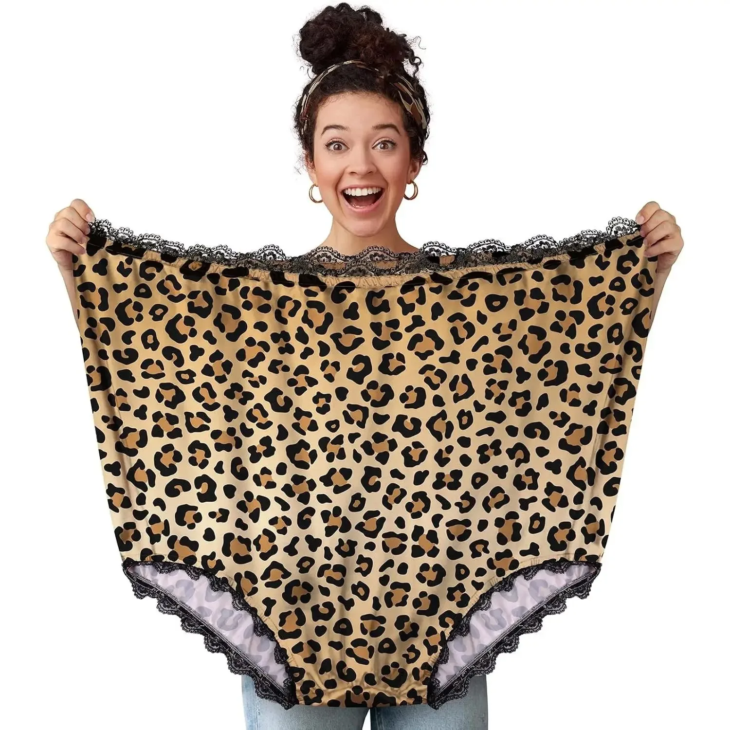 

1pcs Big Undies Gag Gift Funny Big Underwear Mama Undies Plus Size Granny Panties White Elephant Joke Gift for Women Men