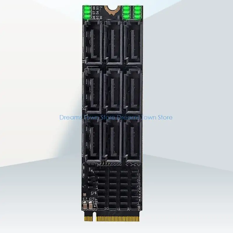 HX6A 9port SATA6GBPS thẻ PCIE cho nhiều ổ đĩa không cần cài đặt dễ dàng trình điều khiển