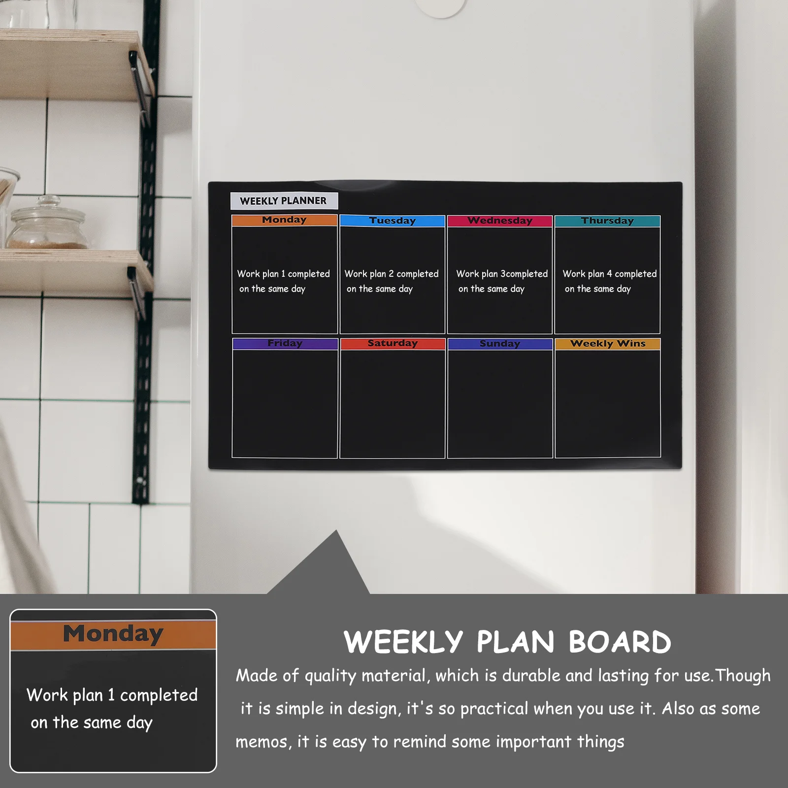 Магнитная доска для еженедельного плана, стираемая доска для расписания на холодильник, небольшой маркер для заметок, доска, календарь с напоминанием