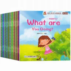 Juego de 60 libros en inglés para niños, libro de imágenes de aprendizaje de palabras, iluminación de la primera infancia, libro de bolsillo para preescolar