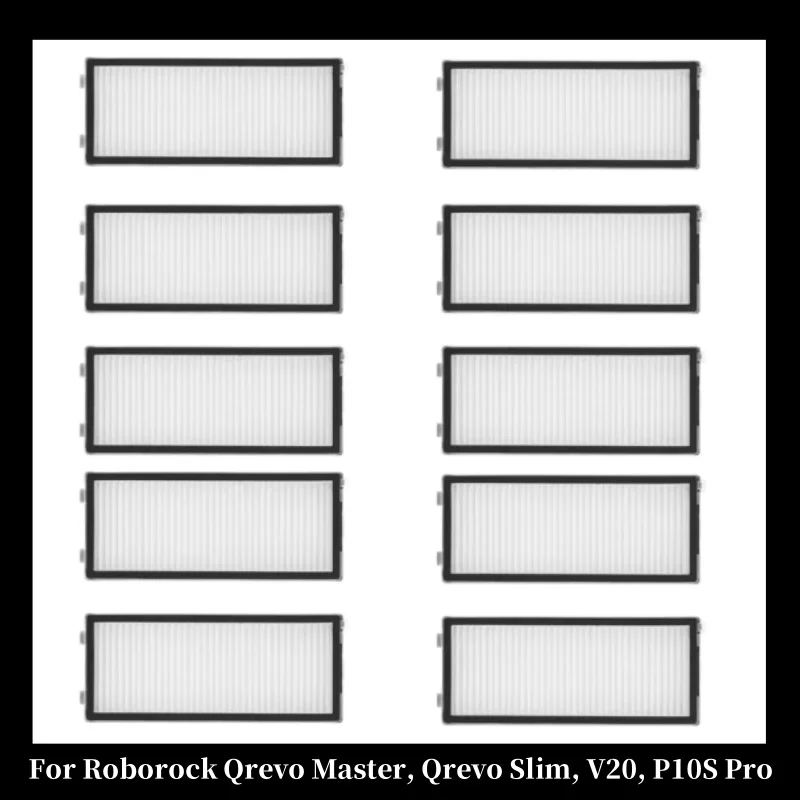 

High-Efficiency Filter Replacement Parts for Roborock Qrevo Master Qrevo Slim V20 P10S pro Robot Vacuum Cleaners