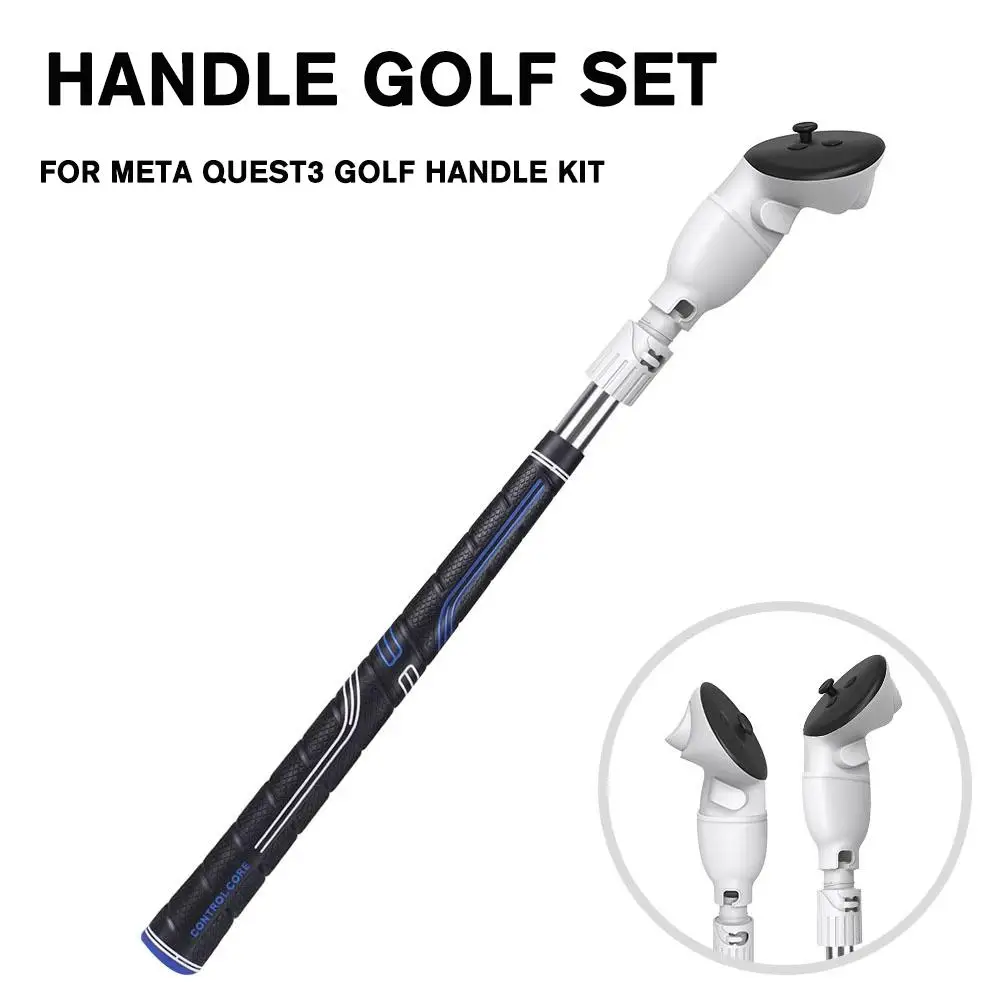 New Golf Club Attachment For Meta Quest 3 Accessories 2 In 1 Controller Grips Extension Games Accessories Realism Swing Gol A8b7