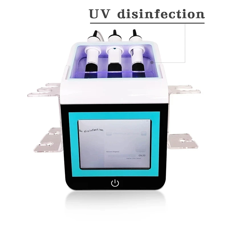 Machine à Bulles d'Oxygène CO2 3 en 1 avec UV RF Ultrasonique, Dispositif de miles Multifonctionnel pour Soins de la Peau