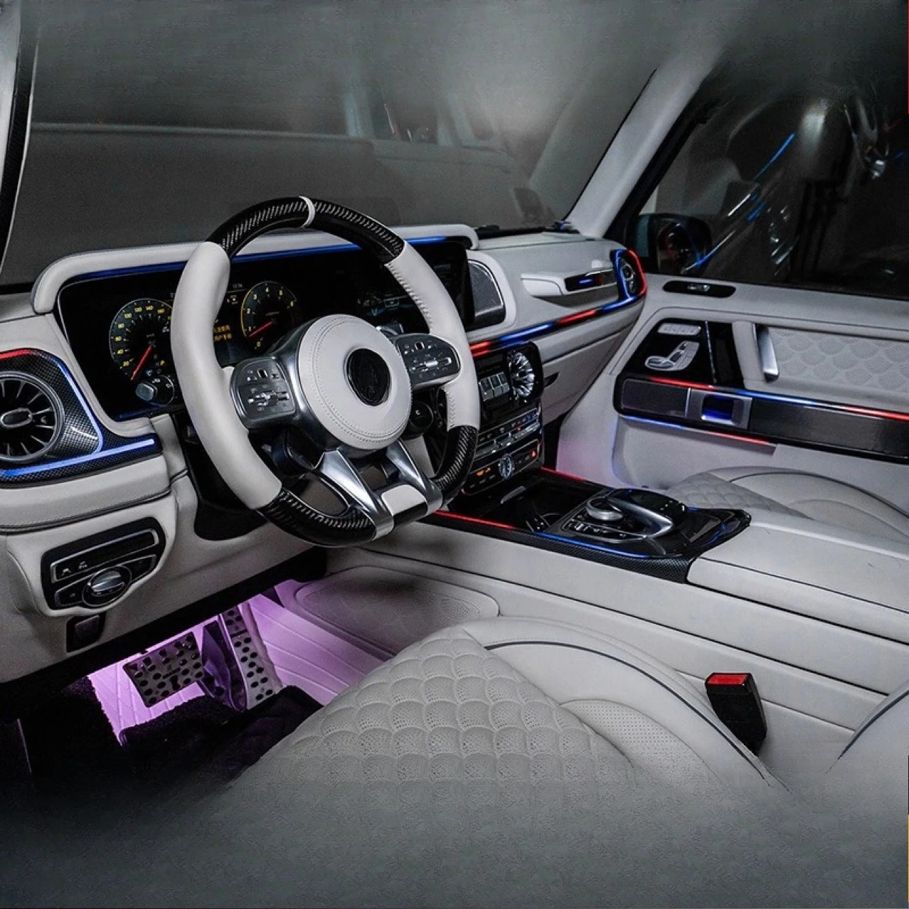 Suitable for Mercedes-Benz G-Class G350G400G500G63 Active Ambient Light Indoor Flow Light