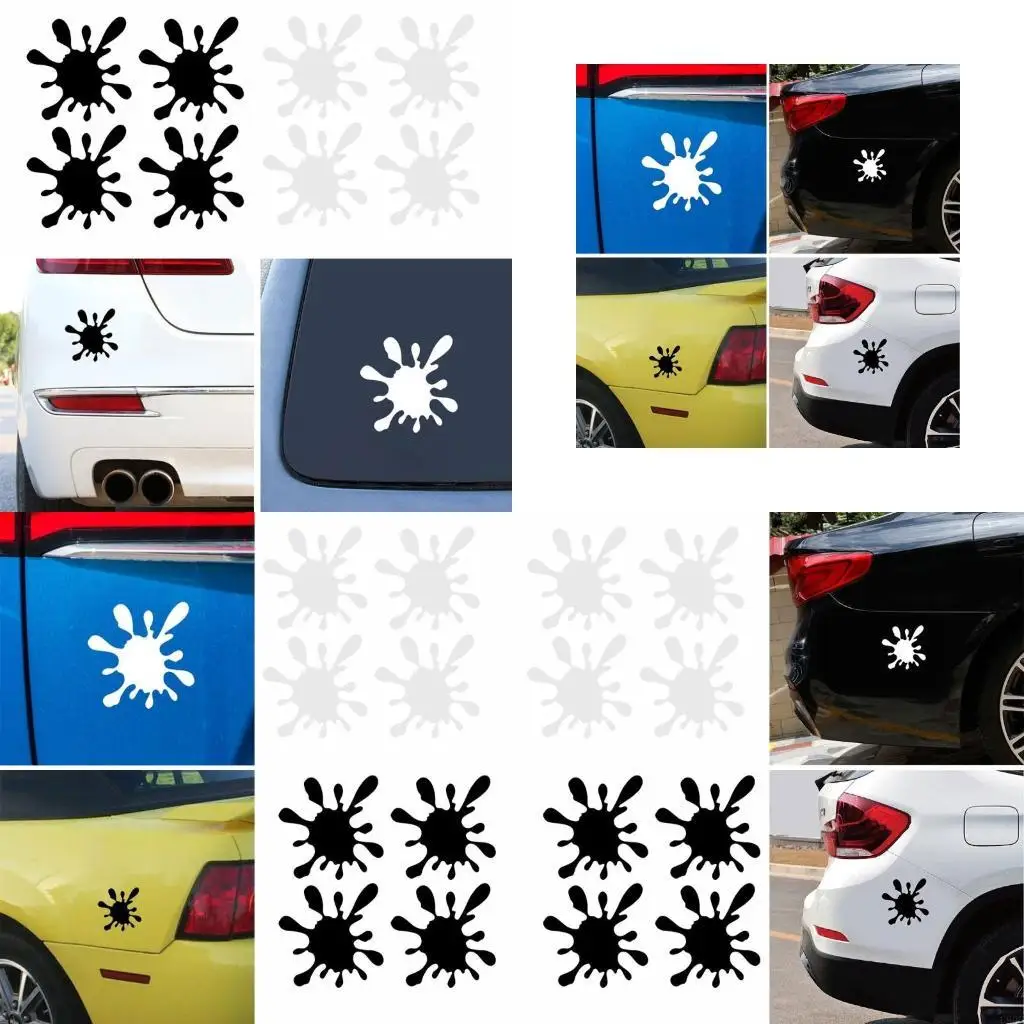 PVC Water Drop Shaped Sticker 10X10cm  Car Engine Hood Decals Styling Decor New