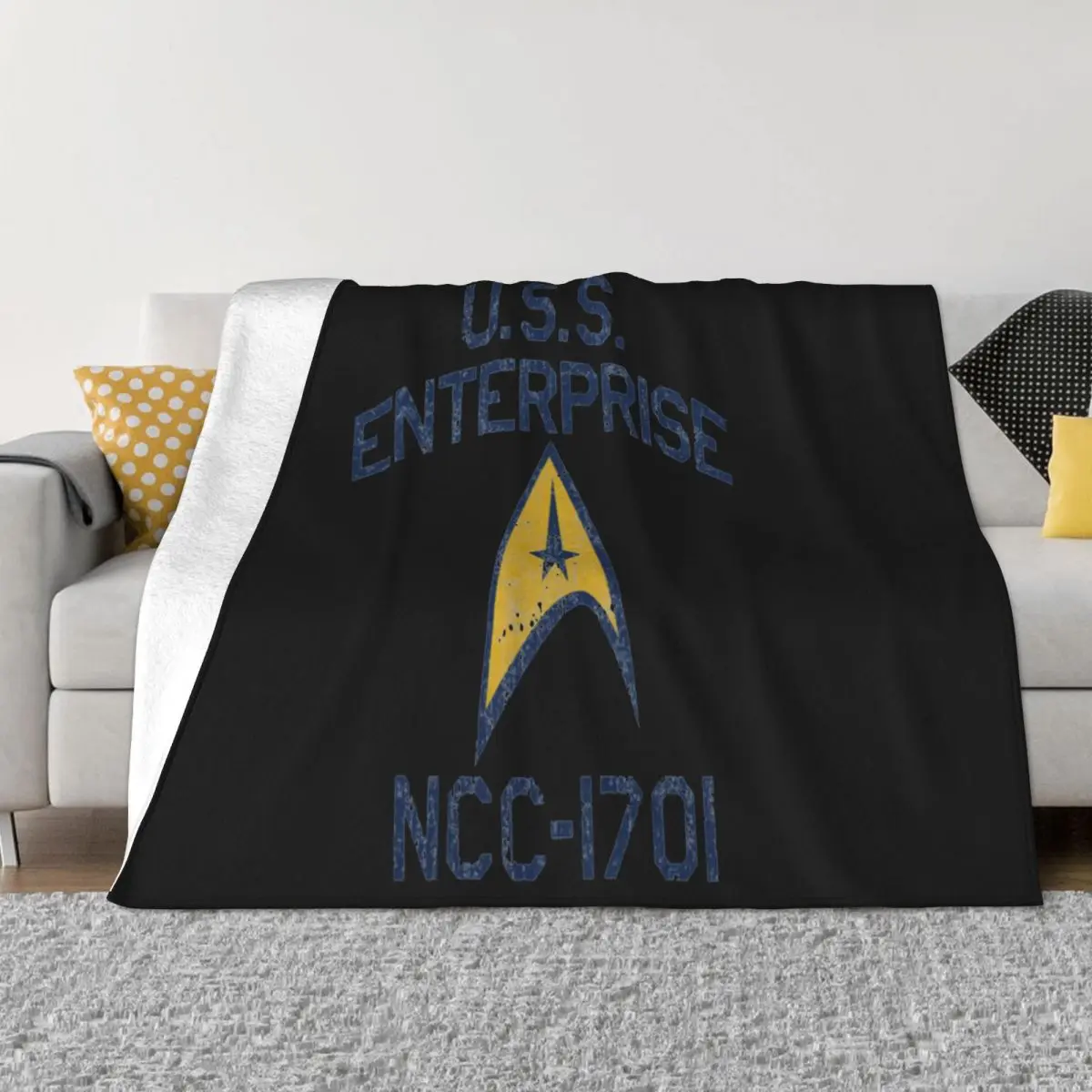 Uss Enterprise Ncc-1701 Licensed Men Brand Cotton Male Summer Fashion Clothes F Good Quality Comfortable Throw Blanket