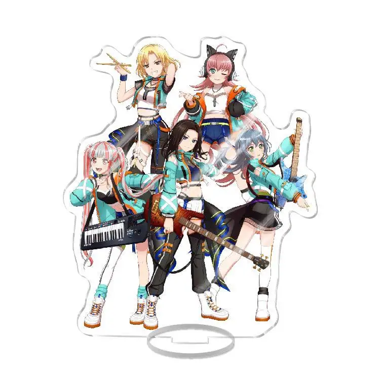 BanG Dream! Stand Anime Game Poppin\'Party Hanazono Tae Kokoro Tsurumaki Yukina Minato Roselia Hazawa Tsugumi Acrylic Standing