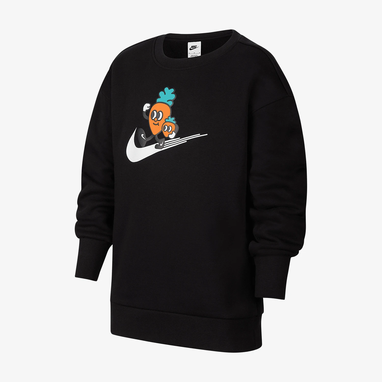 

Nike Authentic New Boys' Velvet Printed Round Neck Hoodie FD4074-010