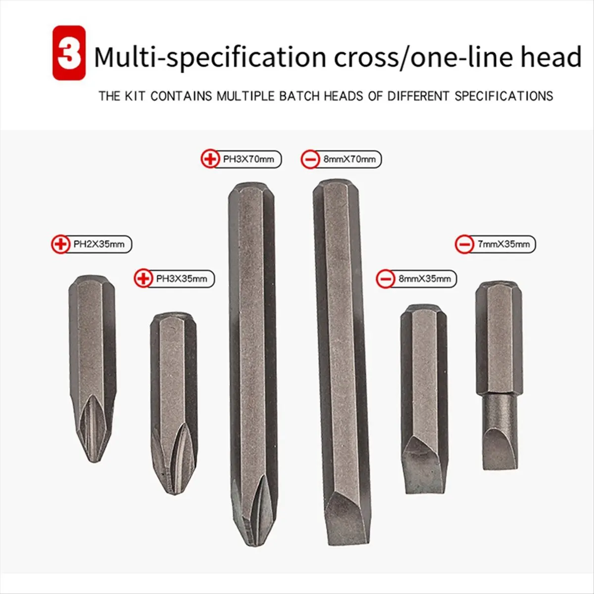 【Clearance Sale】7-Piece Impact Screwdriver Set Impact Screwdriver Impact Screwdriver Stubborn Rust Dead Screwdriver Percussion B