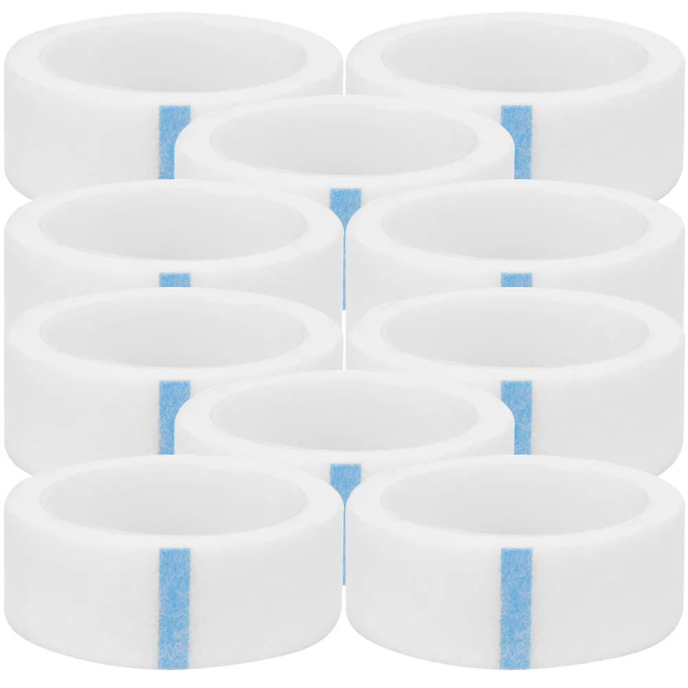 

10 Rolls Lash Tape For Eyelash Extensions Non Woven Fabric Adhesive Makeup Tape Easy Remove No Residue Breathable Skin Friendly