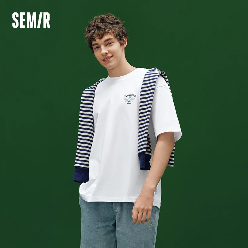 

Semir Harry Potter IP футболка с коротким рукавом, мужская бактериостатическая футболка 2025 года, новая летняя одежда для пар, крутая футболка