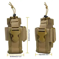 Tactical MOLLE Radio Pouch for Vest Universal Walkie Talkie Holster Radio Holder for Duty Belt Radio Holder Adjustable Storage