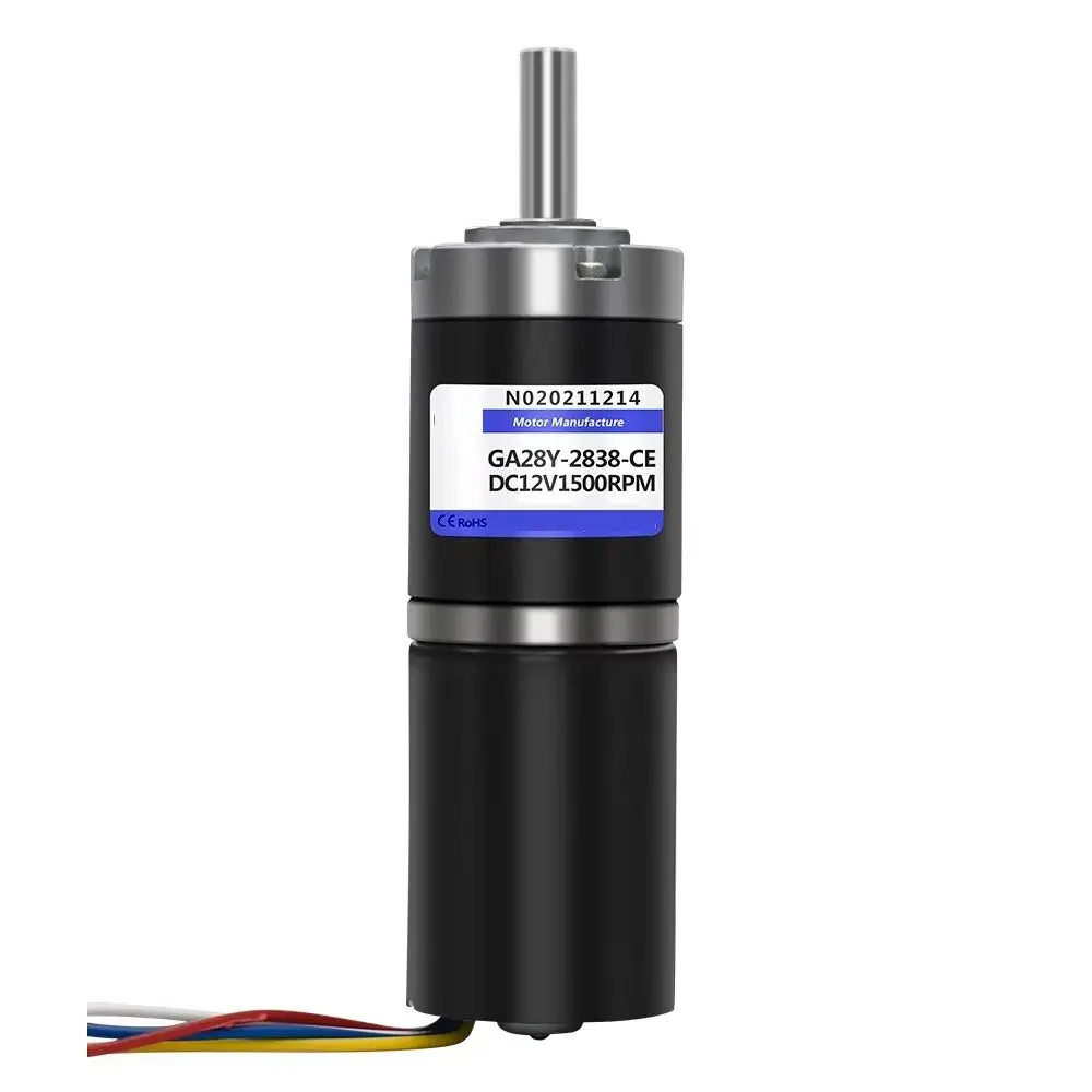 

28GP-2838 DC Planetary Gear Motor 12V 24V Brushless Reducer Speed 15rpm-3000rpm PWM Torque Low Noise BLDC Model Electric Engine