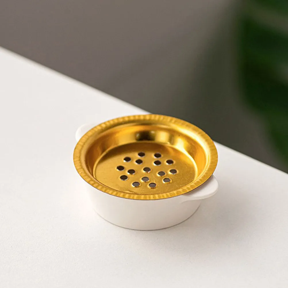 6Pcs Arabic Incense Burner Tray Middle Eastern Design Elegant Hollow Ironwork Home Office Aroma Burner Accessories