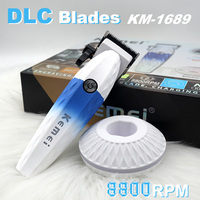 KEMEI KM-1689 Professional Hair Clipper for Men with DLC Blade 8800RPM 2500mhA with Base Charger Barber