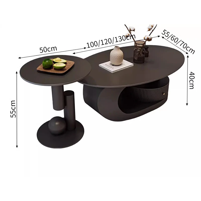 Table Coffee Modern Furniture Luxury Room Desk Living Aesthetic Side Simple Hall Corner Center Mesas De Centro Para Salas Dining image 6