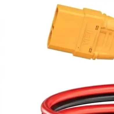 Aviation 2 Pin to For XT90 Cable 12AWG 1 Meter Black Red for Portable For Power Stations and Solar Generator Use