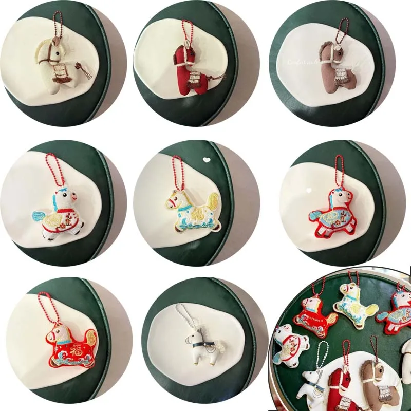 

Праздничная кукла пони Зодиака, брелок с орнаментом школьной сумки Year of the Horse.