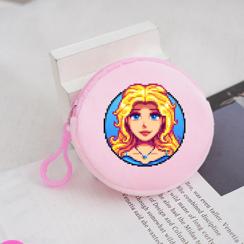 

Kids Anime Coin Purse Stardews Valley Cartoon Money Bag Kids Plush Cute Wallet Children Mini Card Holder Casual Accessories Gift