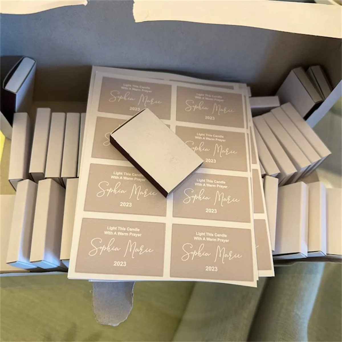 Wedding BULK Matches Set of 50, The Perfect Match Matchbox Personalized with Stickers, MAE81218B, Wedding Matches Party Favors