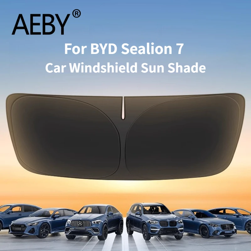 

AEBY для BYD Sealion 7 2024, автоматический солнцезащитный козырек, защита лобового стекла, термостойкий и складной солнцезащитный козырек, аксессуары для интерьера