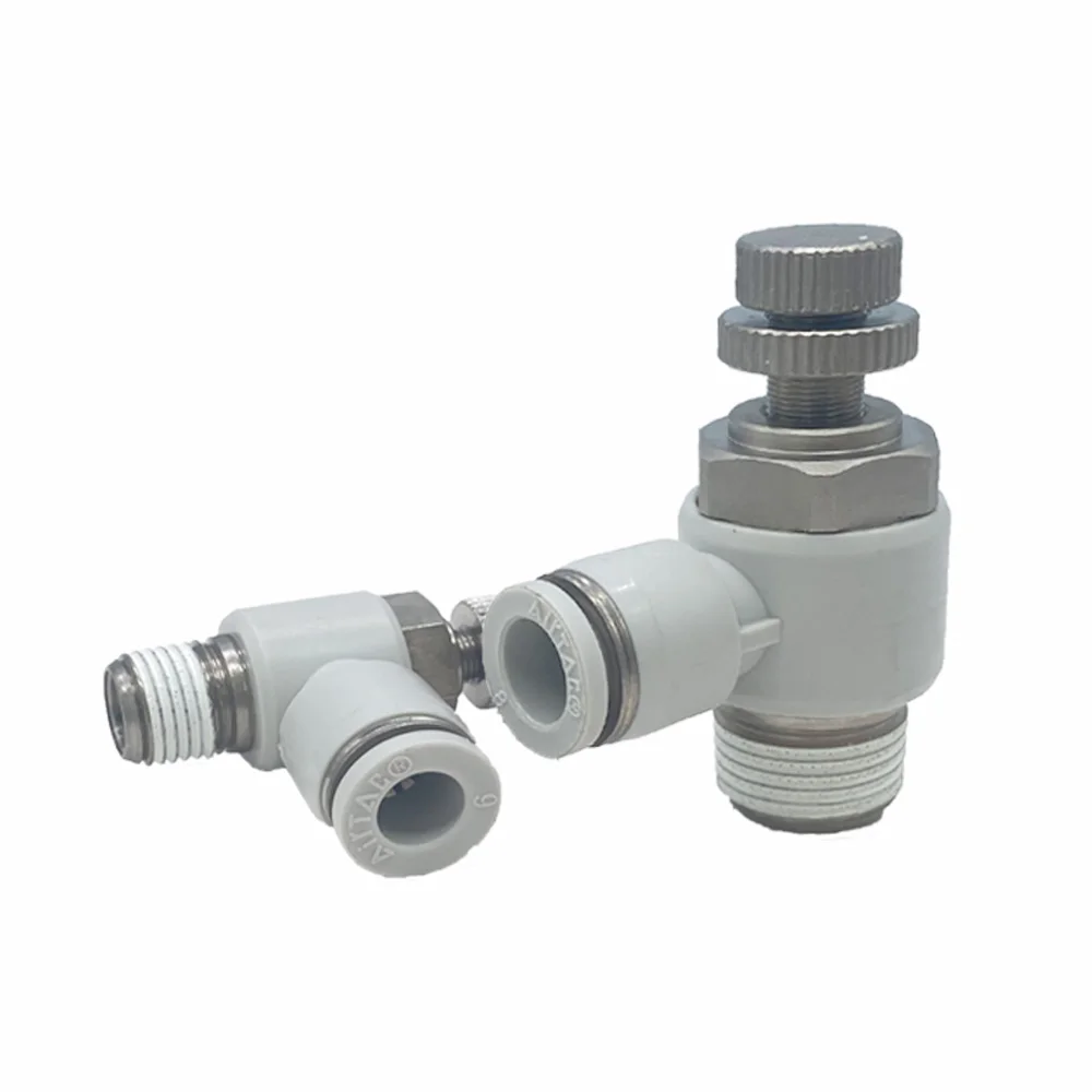 AIRTAC pneumatic throttle valve ASL air speed regulating valve PSL4M5A PSL6M5A PSL601A PSL801A series pneumatic cylinder