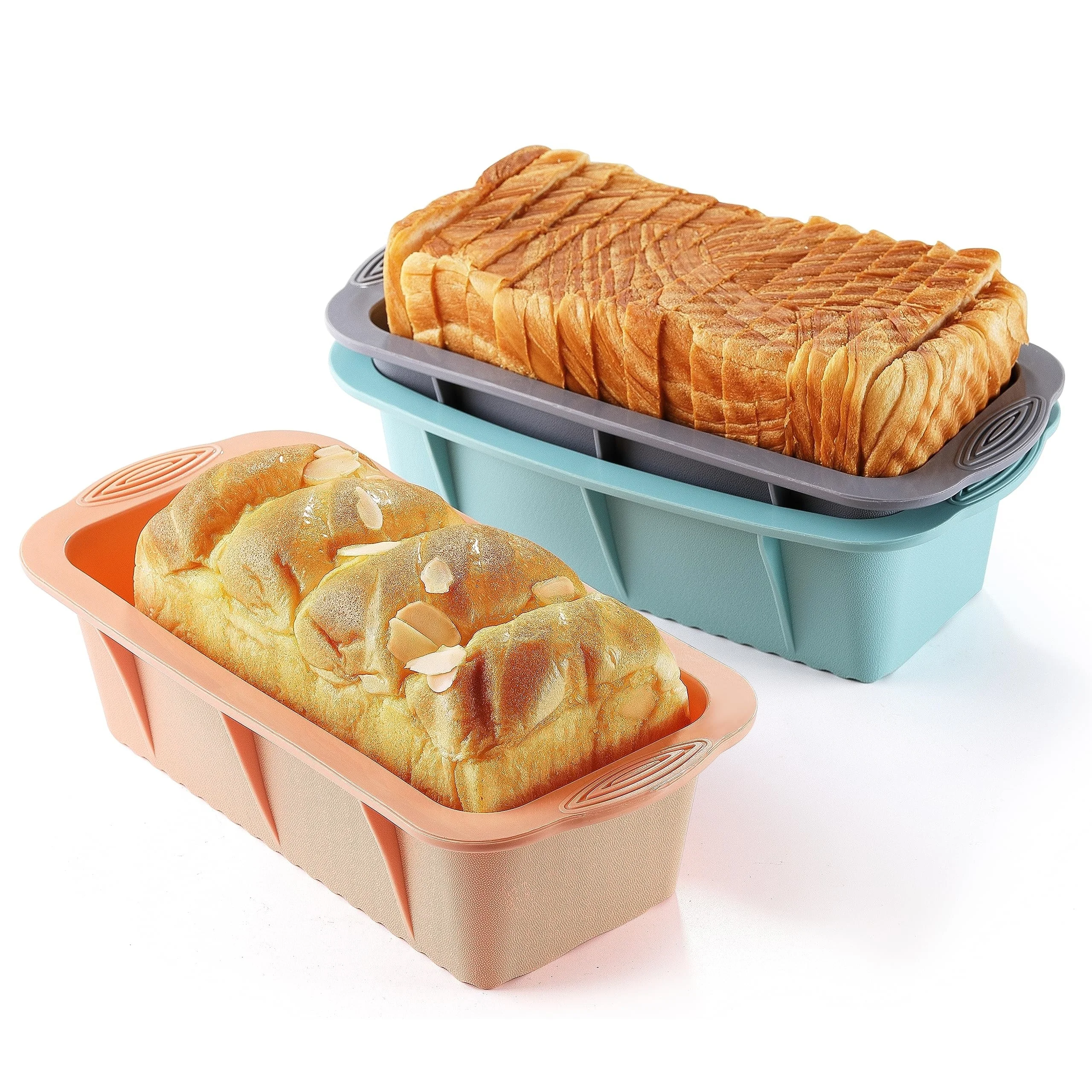 

3pcs, Silicone Bread Loaf Pan, Non-Stick Bread Pans For Baking, Easy Release Loaf Pan, Great For Homemade Bread, Cakes, Brownies
