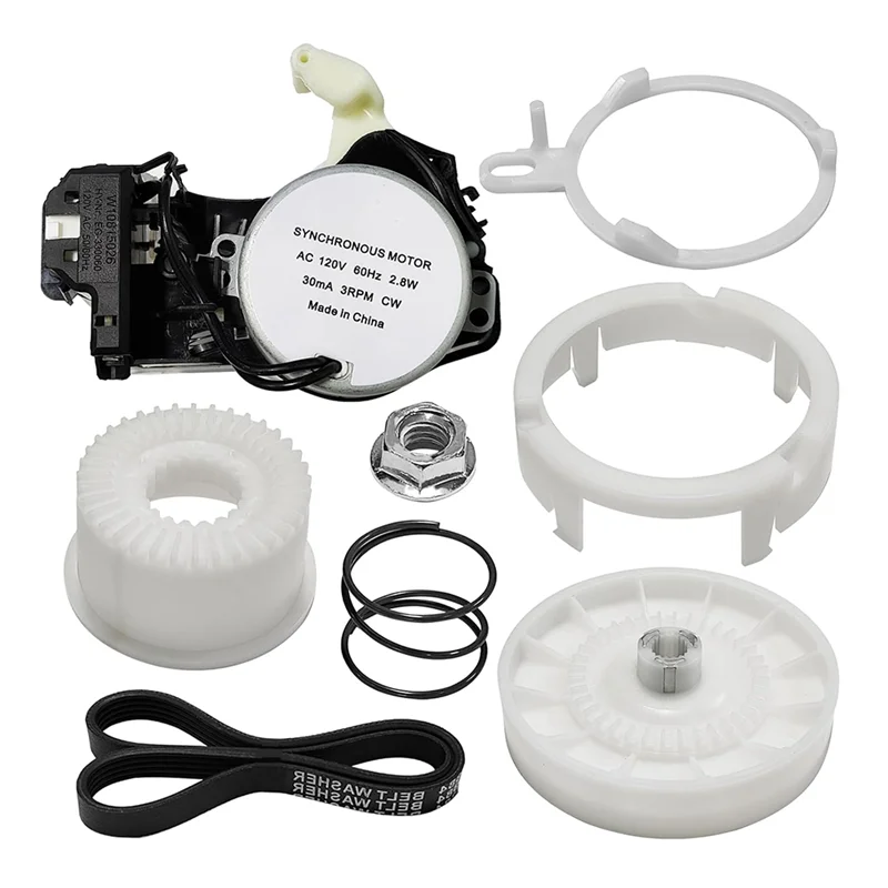 

【Space-Saving】Washer Shift Actuator W10913953 With Pulley Clutch W10721967 And Drive Belt W10006384 Kit For Whirlpool Kenmore Ma