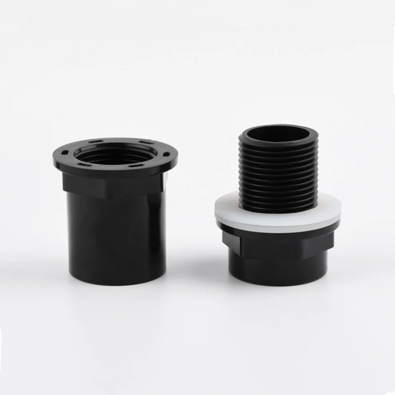 Conector grosso de pvc 20-50mm, conector de drenagem para tanque de peixes, dreno de jardim, adaptador de tubulação upvc, fonte de água, acessórios