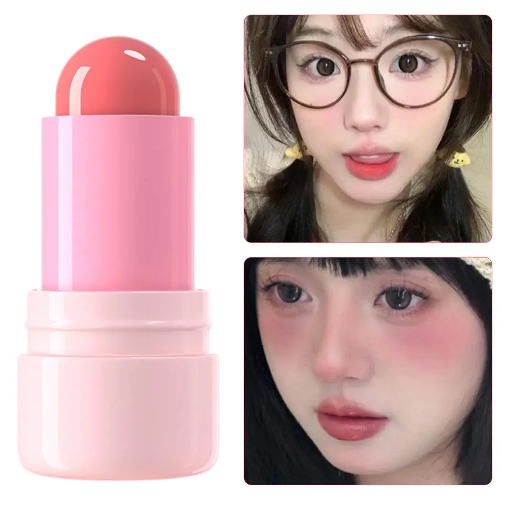 9Colors Blusher Stick Długotrwały Wodoodporny Matowy Uniwersalny Sztyft do Policzków Żelowy Tint do Ust Makijaż Róż do Policzków Matowy Cień do Powiek Kontur W3W6