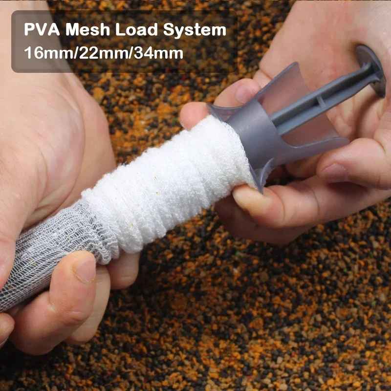 

1x PVA Mesh Load System In Tube Pop Up Boilies Bait Lure Tackle Carp Fishing Feeder 16mm/22mm/34mm Water-soluble Refill Tackle