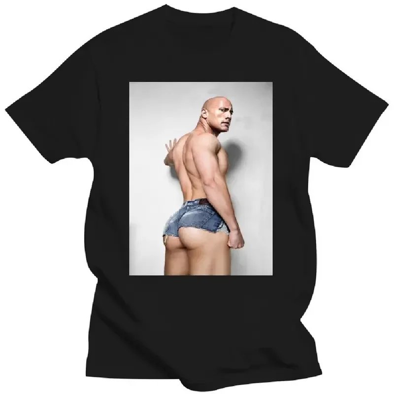 

Dwayne Johnson Rock Hard Bottom Funny GraphicWomen Men Summer Short Sleeve Plus Size Cotton Crew Neck T Shirt 80043