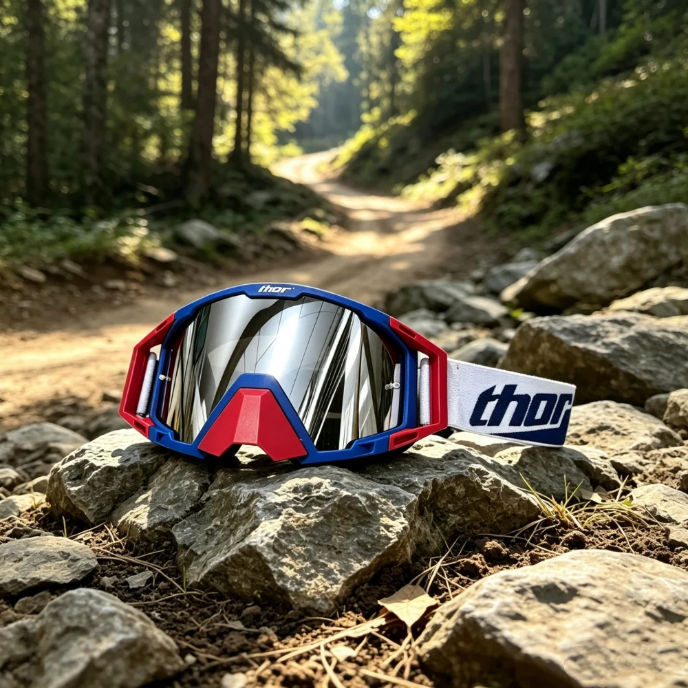 Dirt Bike All‑Terrain Cross‑Trail Goggles, Dust‑Shield UV‑Block Motocross Enduro Motorcycle Helmet‑Compatible Riding Eyewear