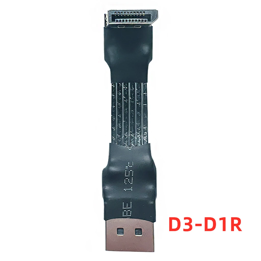 

V1.4 DisplayPort Extension Cable DP1.4 4K 165Hz Adapter FPC Display Port Ribbon Flat Wire Male to Male for GPU TV Extender