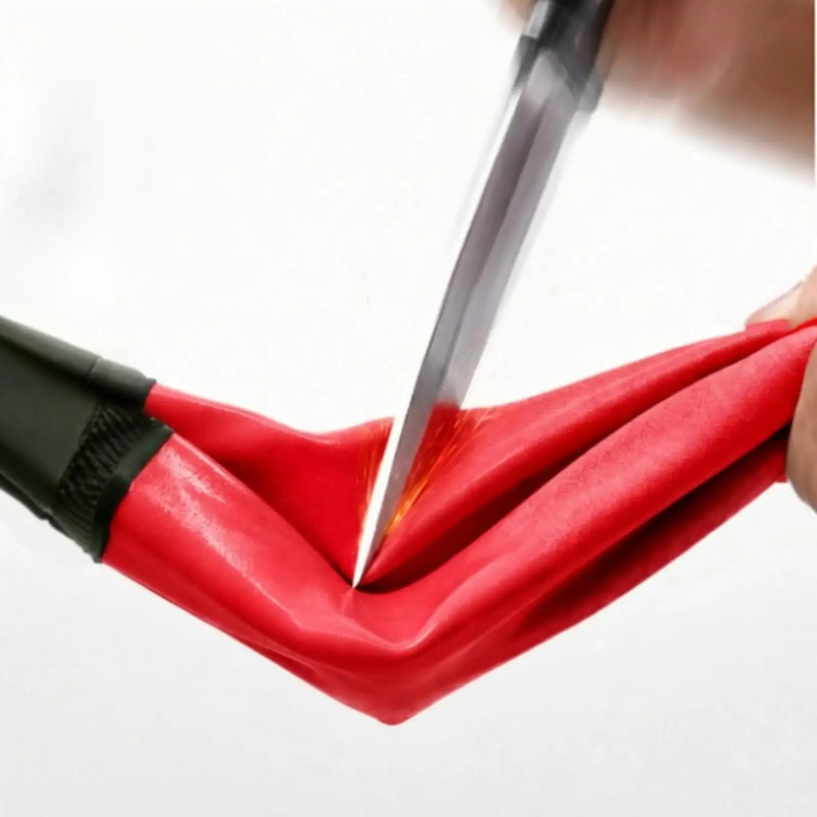 PVC Coated Work Gloves with Fleece Lining Waterproof Oil Proof Stain Resistant Long 70cm Cuff for Cold Wet Environments