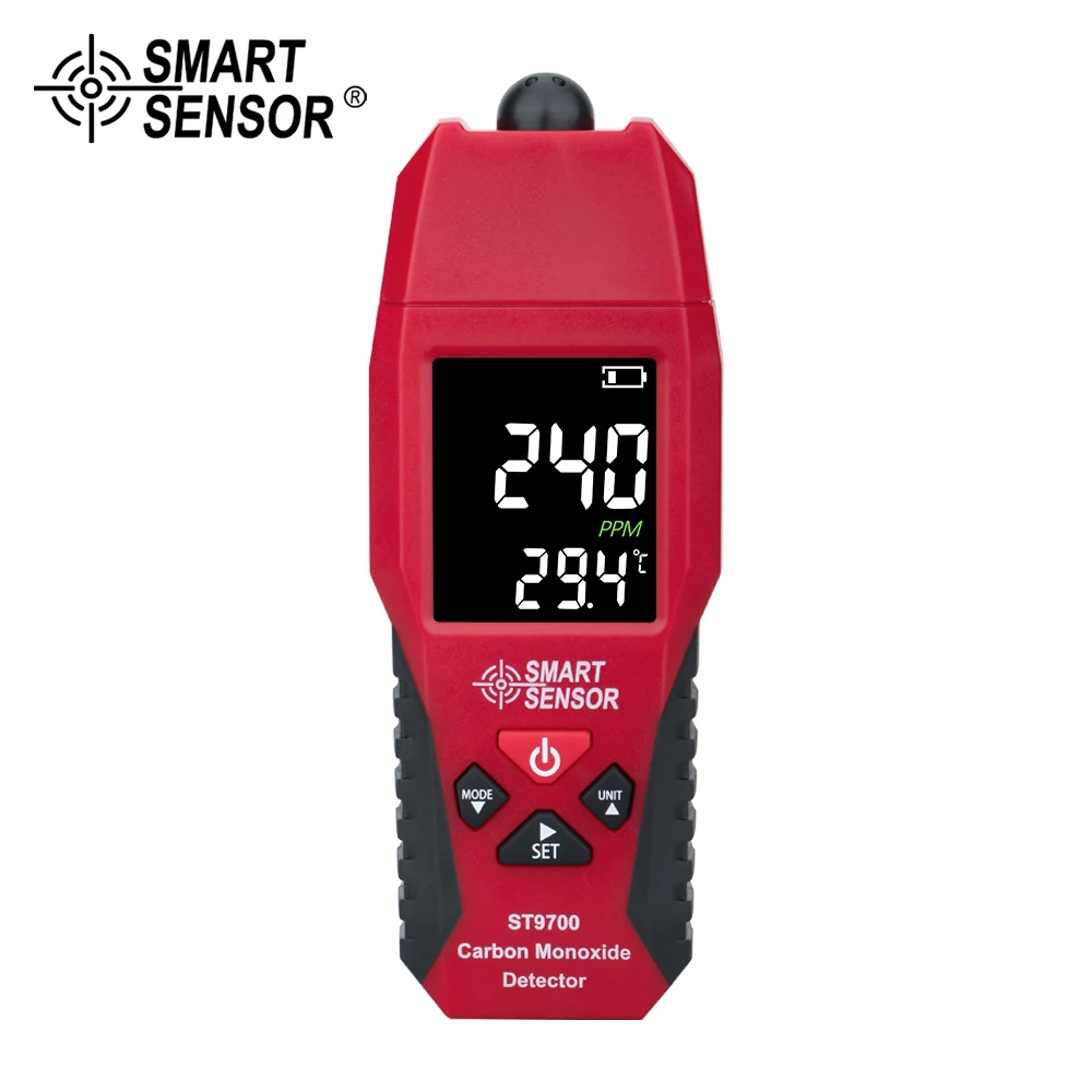 Digital Carbon Monoxide Meter Handheld CO Gas Leak Detector Gas Analyzer Smoke Leak Detector Gas Monitor Tester 1000ppm