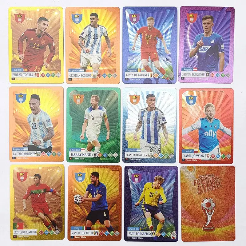 New Fifa 55 Cards Soccer Star Cards coppa del mondo eurolega periferiche basket Star Cards English Gold Foil Cards Fan Gift