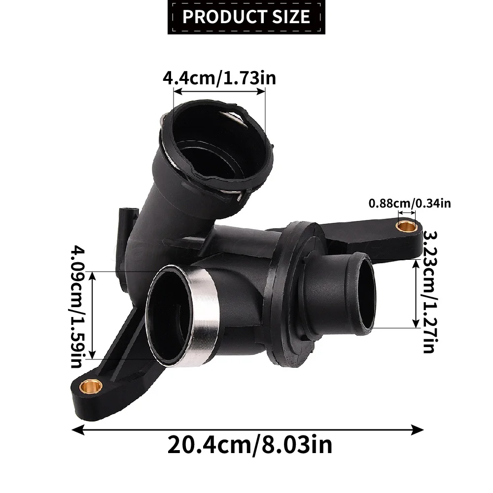 For Mercedes W204 S204 C204 X204 OM651 2006-2015 Engine Coolant Thermostat Housing A6512000515 Replacement Part view 2