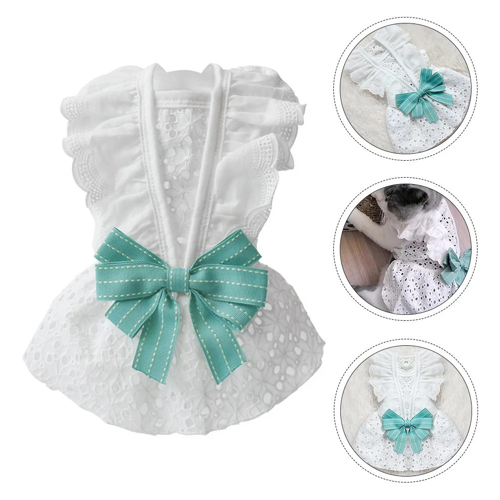 

Cute Dog Dresses Fashion Costume for Puppy Travel Party Photo Shoots Comfortable Skirt Pet Clothes Lightweight