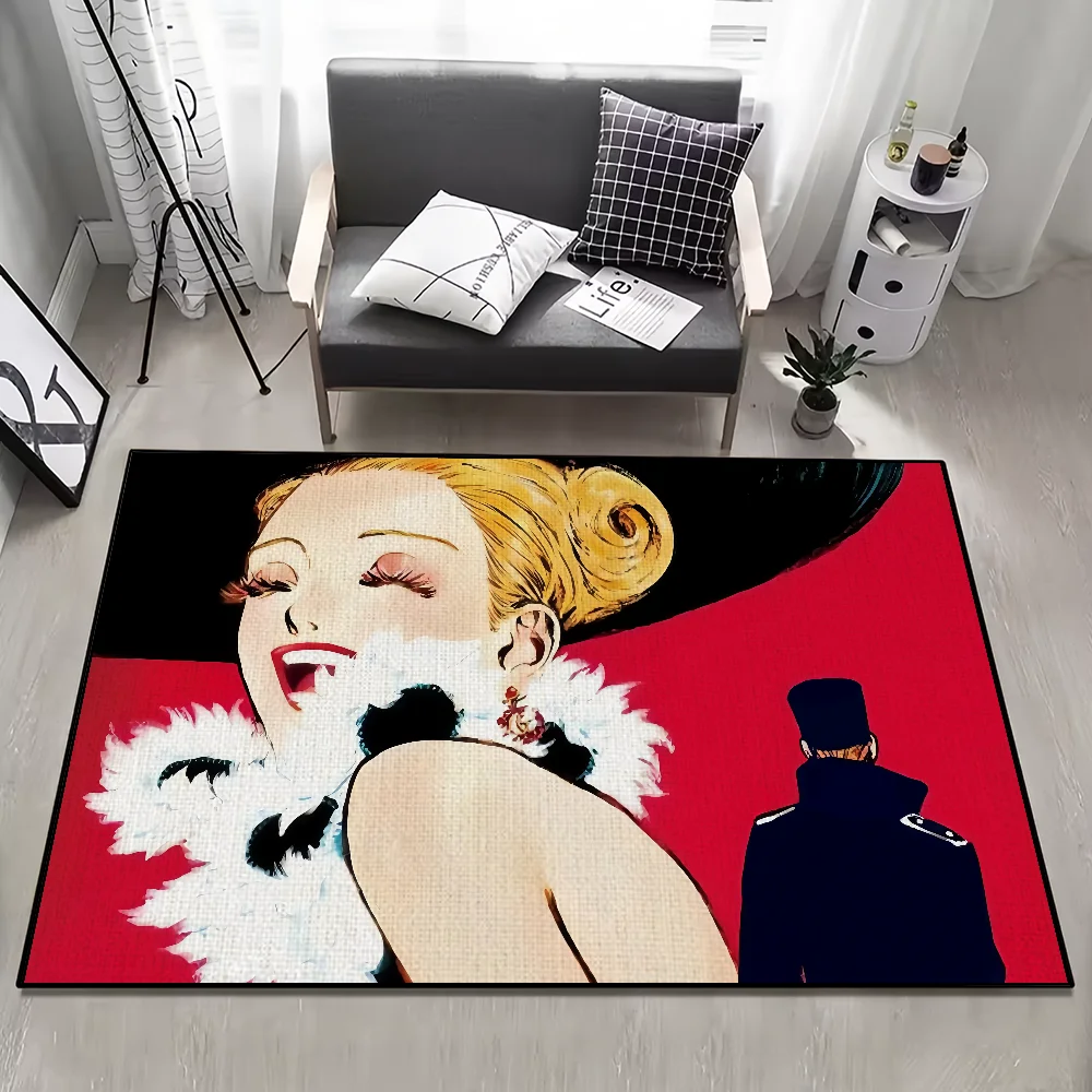 خمر المانجا الخامس الحجاب كوتيري ايما الكسندر سجادة صغيرة السجاد ديكور المنزل غرفة نوم حصيرة المدخل شرفة مدخل ممسحة الديكور #1