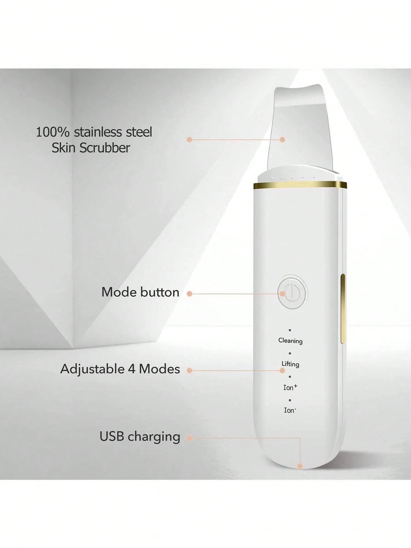 Raschietto per il viso, detergente per i pori, strumento per la rimozione dei punti neri, utilizzato per la pulizia profonda del viso e la cura della pelle, preferito come regalo.